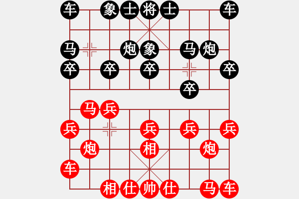 象棋棋谱图片：颜成龙 先和 陈启明 - 步数：10 