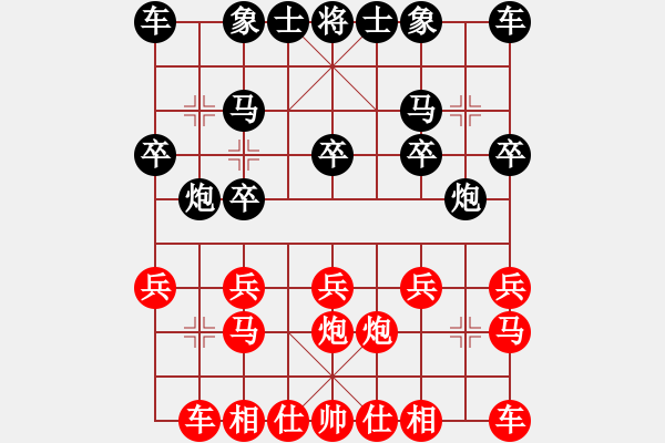 象棋棋譜圖片：柏林[黑] -VS- 摩西十戒[紅] - 步數(shù)：10 