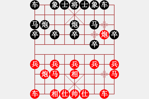 象棋棋譜圖片：3444局 A27-飛相對左中炮-旋風九專雙核 紅先負 小蟲引擎25層 - 步數(shù)：10 