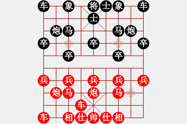 象棋棋譜圖片：橫才俊儒[292832991] -VS- 排骨隊(duì)長(zhǎng)[1830380497] - 步數(shù)：10 