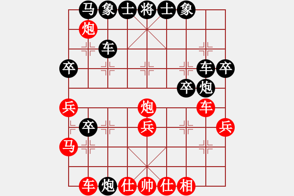 象棋棋譜圖片：隱龍(人王)-勝-佳佳測(cè)試員(9段)仙人指路轉(zhuǎn)左中炮對(duì)卒底炮 - 步數(shù)：30 