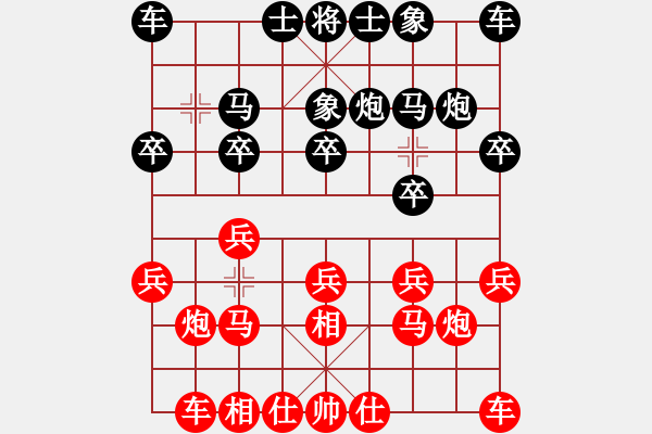 象棋棋譜圖片：因?yàn)樗訹1245437518] -VS- 歲月無痕[1076635755] - 步數(shù)：10 