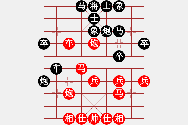 象棋棋譜圖片：參觀(無(wú)極)-和-風(fēng)雅(北斗) - 步數(shù)：30 