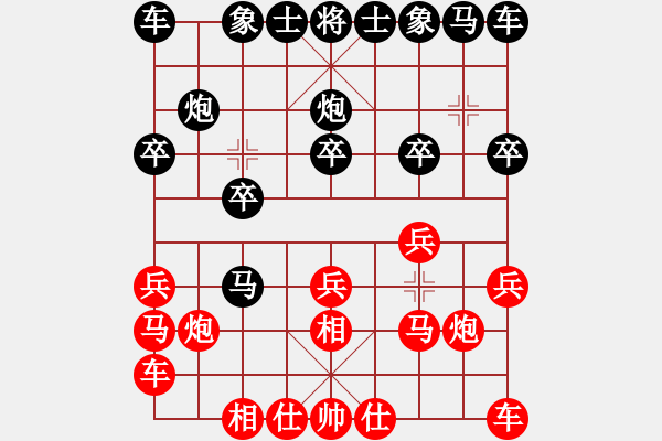 象棋棋譜圖片：天津市 劉金釗 和 北京市 李賀 - 步數(shù)：10 