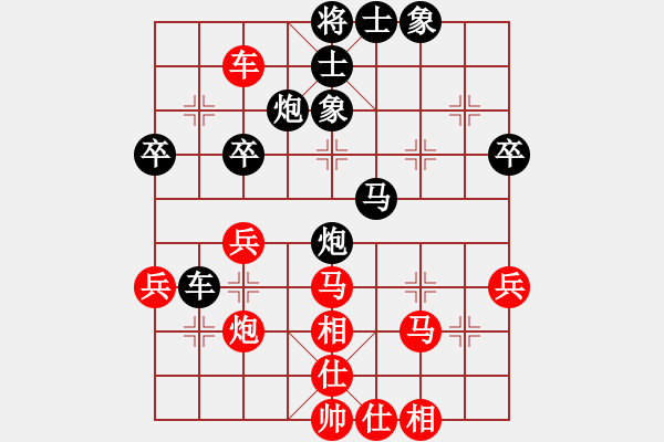 象棋棋譜圖片：初學(xué)者之一(7段)-負(fù)-冷靜冷靜(7段) - 步數(shù)：40 