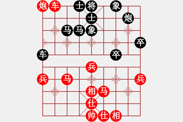 象棋棋譜圖片：中炮三兵肋馬奔槽對補(bǔ)右士分析 - 步數(shù)：60 