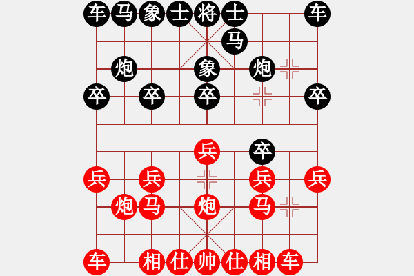 象棋棋譜圖片：飄絮＆夢(mèng)[紅] -VS- 吳事無非[黑] - 步數(shù)：10 