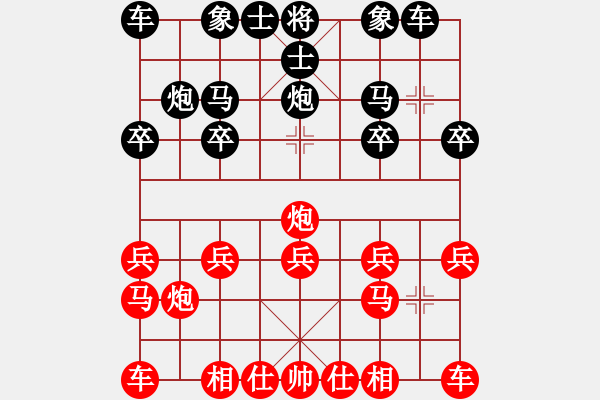 象棋棋譜圖片：獨(dú)步中原[紅] -VS- 橫才俊儒[黑] - 步數(shù)：10 