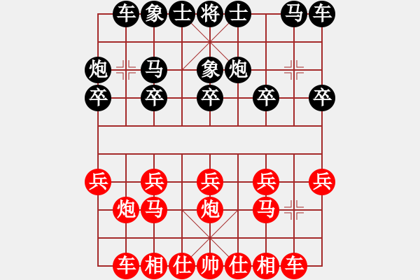 象棋棋譜圖片：有始無終 撈了點分：偏鋒炮王[紅] -VS- 五子登科51031202[黑] - 步數(shù)：10 