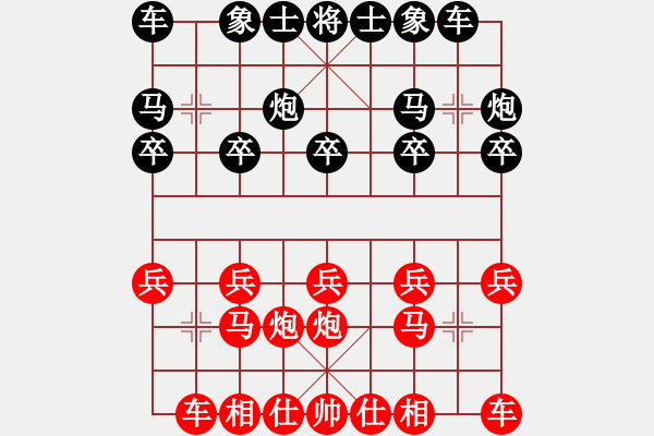 象棋棋譜圖片：藍(lán)浪-304紅負(fù)葬心【中炮對左三步虎】 - 步數(shù)：10 