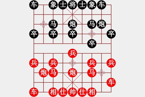 象棋棋譜圖片：2021.3.18.10微樂五分鐘后勝中炮緩開車對后補(bǔ)列炮 - 步數(shù)：10 