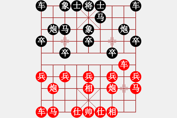 象棋棋谱图片：孙浩宇 先和 周群 - 步数：10 
