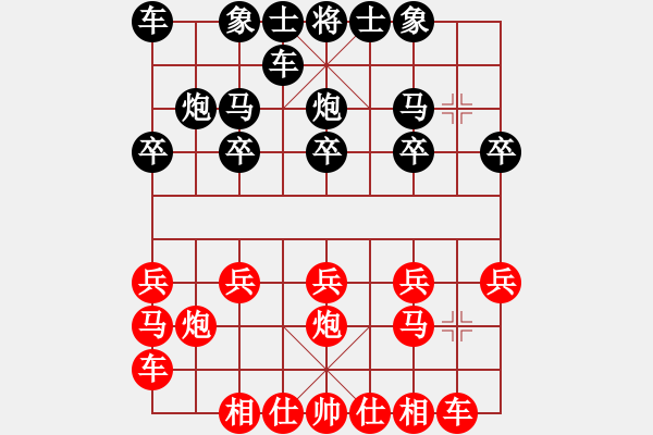 象棋棋譜圖片：大眼妹【業(yè)4-3】先負太守棋狂 - 步數(shù)：10 