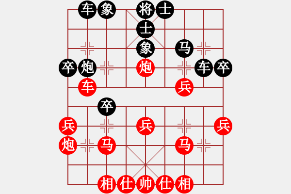 象棋棋譜圖片：大尾巴狼[776199616] -VS- 滴水穿石佛[423375394] - 步數(shù)：30 