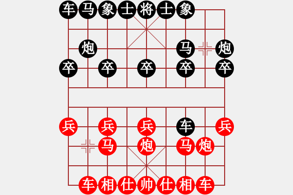 象棋棋譜圖片：大班小班(4段)-勝-牛人不敗(3段) - 步數(shù)：10 