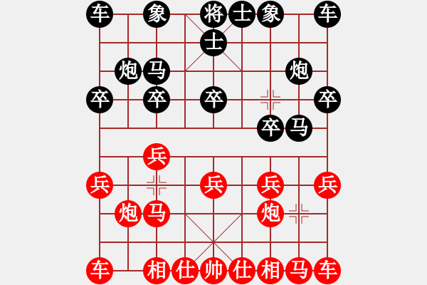 象棋棋譜圖片：一線之間[2633993492] -VS- 幸福的我[1768656709] 讓兩先 - 步數(shù)：10 