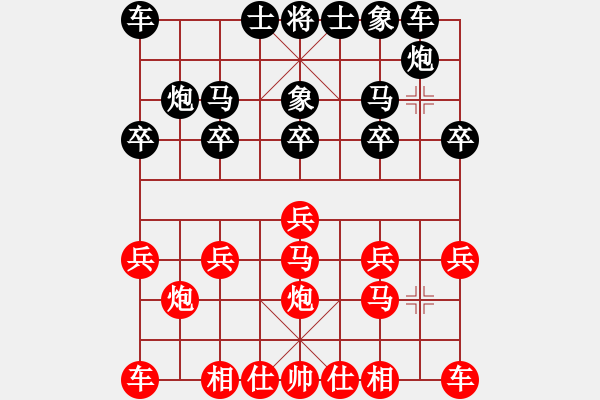 象棋棋譜圖片：成功控制急進(jìn)中兵(重要！) - 步數(shù)：10 