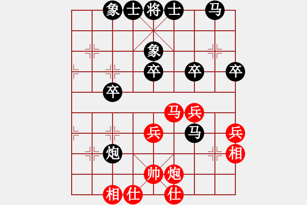 象棋棋譜圖片：河北棋王(3段)-負-突出重圍(3段) - 步數(shù)：40 