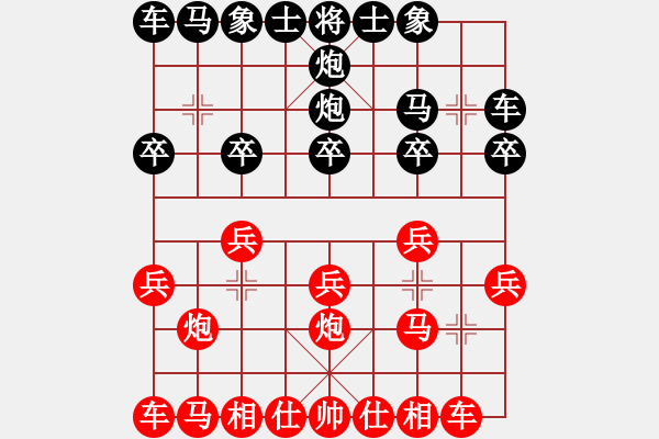 象棋棋譜圖片：2020.7.7.20夏季聯(lián)賽先勝25級(jí)機(jī)器人 - 步數(shù)：10 