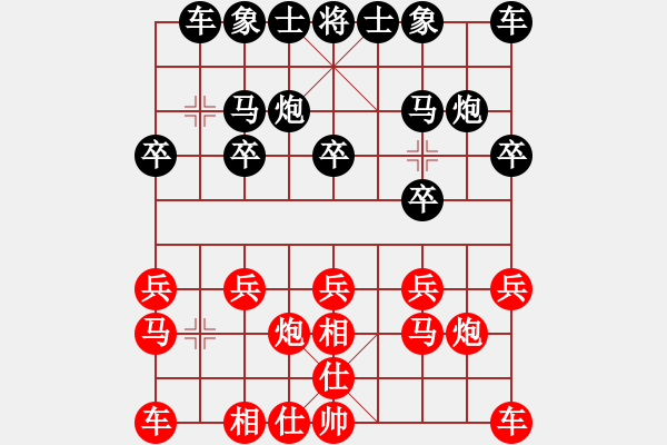 象棋棋譜圖片：coolicelb[紅] -VS- bbboy02[黑] - 步數：10 