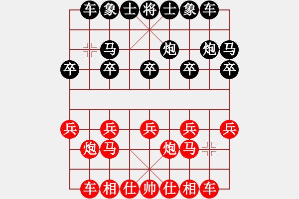 象棋棋谱图片：欧阳琦琳 先和 赵冠芳 - 步数：10 