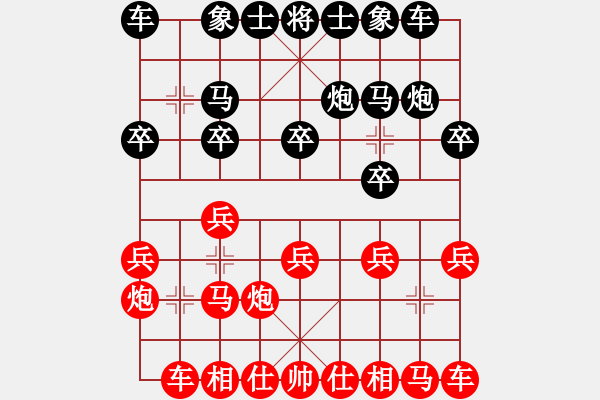 象棋棋譜圖片：星云之星(日帥)-和-紅洪星星(9段) - 步數(shù)：10 