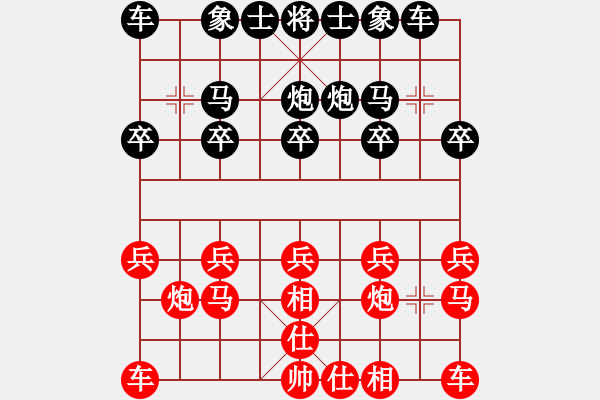 象棋棋譜圖片：藍(lán)色沉淀 對 羽扇綸巾 - 步數(shù)：10 