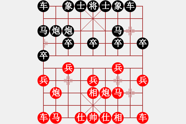 象棋棋譜圖片：進(jìn)7卒方向有誤，中后局險(xiǎn)送前程 - 步數(shù)：10 