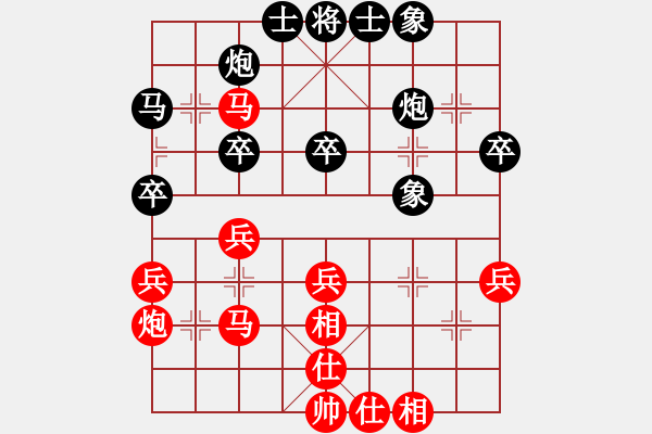 象棋棋譜圖片：進(jìn)7卒方向有誤，中后局險(xiǎn)送前程 - 步數(shù)：40 