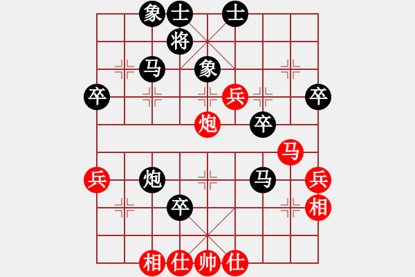 象棋棋譜圖片：王晨希紅負(fù)葬心【中炮對(duì)進(jìn)右馬】｛1對(duì)5｝ - 步數(shù)：60 