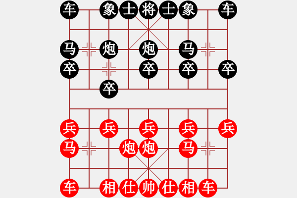 象棋棋譜圖片：魔法學(xué)徒[290569317] -VS- 一笑而過(guò)[1027650560] - 步數(shù)：10 