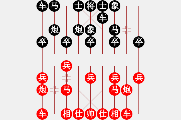 象棋棋谱图片：15轮5-1广州队时凤兰先和杭州燃气沈思凡 - 步数：10 