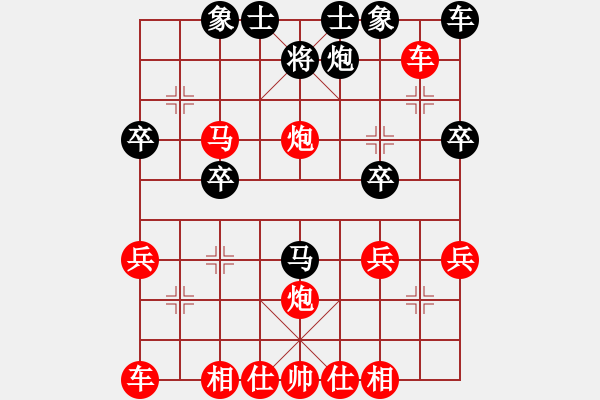 象棋棋譜圖片：3083232(縣令) 勝 4586417(草民) - 步數(shù)：30 