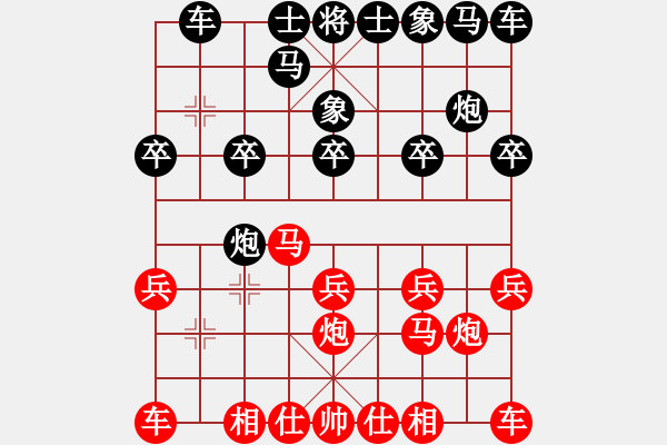 象棋棋譜圖片：葬心紅勝wsghtc【仙人指路對卒底炮】 - 步數：10 