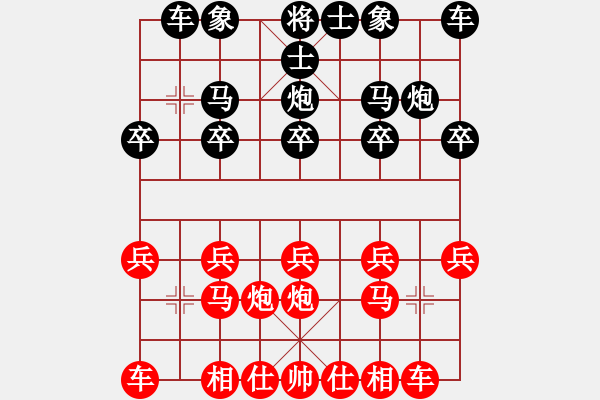 象棋棋譜圖片：先軟后貪，慘遭反殺！偏鋒炮王[紅] -VS- 灑家灑家后[黑] - 步數(shù)：10 