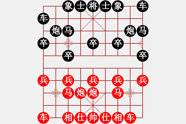 象棋棋譜圖片：11013局 A50-仕角炮局-旋九專雙核-入門 紅先和 小蟲引擎24層 - 步數(shù)：10 