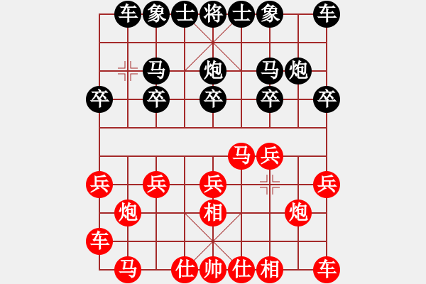 象棋棋譜圖片：龍騰園一(8段)-和-人生如棋說(3段) - 步數(shù)：10 