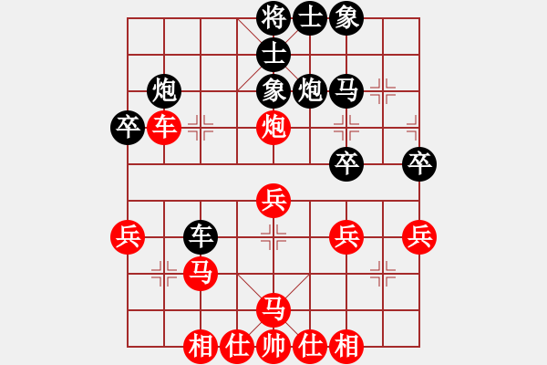 象棋棋譜圖片：五八炮對(duì)反宮馬 （黑車1平3）   思健(9星)-負(fù)-天兵殺手(5f) - 步數(shù)：30 