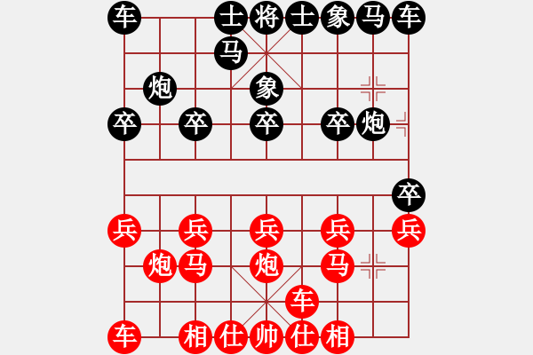 象棋棋譜圖片：bbboy002[紅] -VS- 風神怒1229[黑] - 步數(shù)：10 