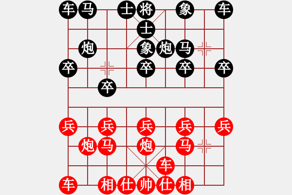 象棋棋譜圖片：葬心紅勝13509990808【中炮局】 - 步數：10 