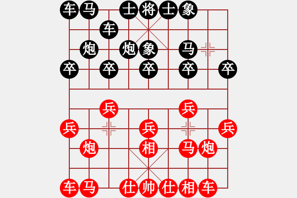 象棋棋譜圖片：測(cè)評(píng) 先手對(duì)過(guò)宮炮 - 步數(shù)：10 