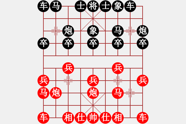 象棋棋谱图片：吕钦 (胜) 蔡福如 (1994.7.13于广州) - 步数：10 