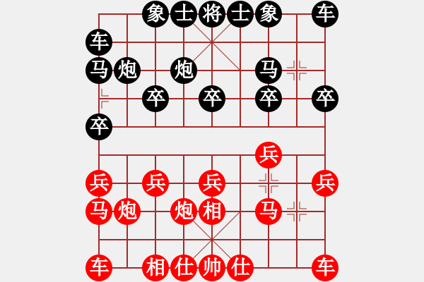 象棋棋譜圖片：無回(1段)-勝-肥仔張(9段) - 步數(shù)：10 