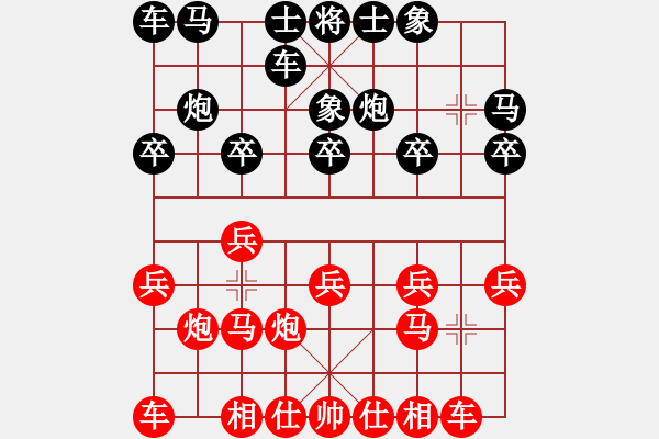 象棋棋譜圖片：415局 A60- 過宮炮局-小蟲引擎23層(2656) 先勝 荀彧(2050) - 步數(shù)：10 