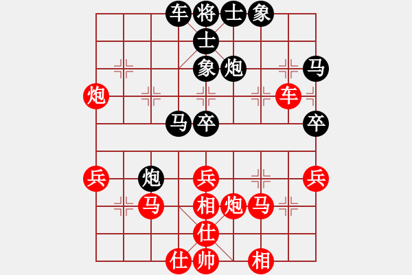 象棋棋譜圖片：415局 A60- 過宮炮局-小蟲引擎23層(2656) 先勝 荀彧(2050) - 步數(shù)：40 