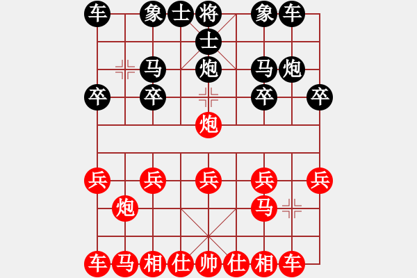 象棋棋譜圖片：上林小卒(1弦)-勝-秘史是(2弦) - 步數(shù)：10 