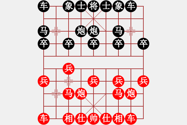 象棋棋譜圖片：第十一輪 內(nèi)蒙 胡軍平 先勝 山西 孫紅兵 - 步數(shù)：10 