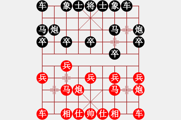 象棋棋譜圖片：ynjiangyu(5r)-和-老夫水豆腐(9段) - 步數(shù)：10 