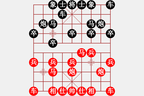 象棋棋谱图片：第三局黄冈罗天扬先平阳谢侠逊和 - 步数：10 