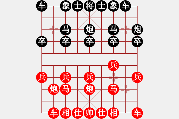 象棋棋谱图片：孙德基 (红先和) 许波.XQF - 步数：10 